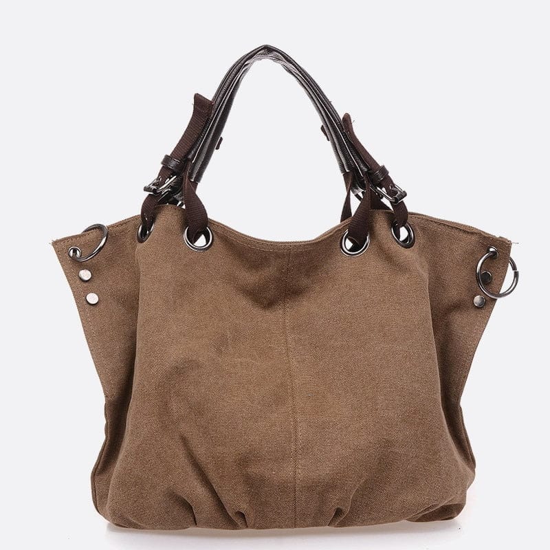 Sac Cabas XL en Toile | Nina Sac Marron clair