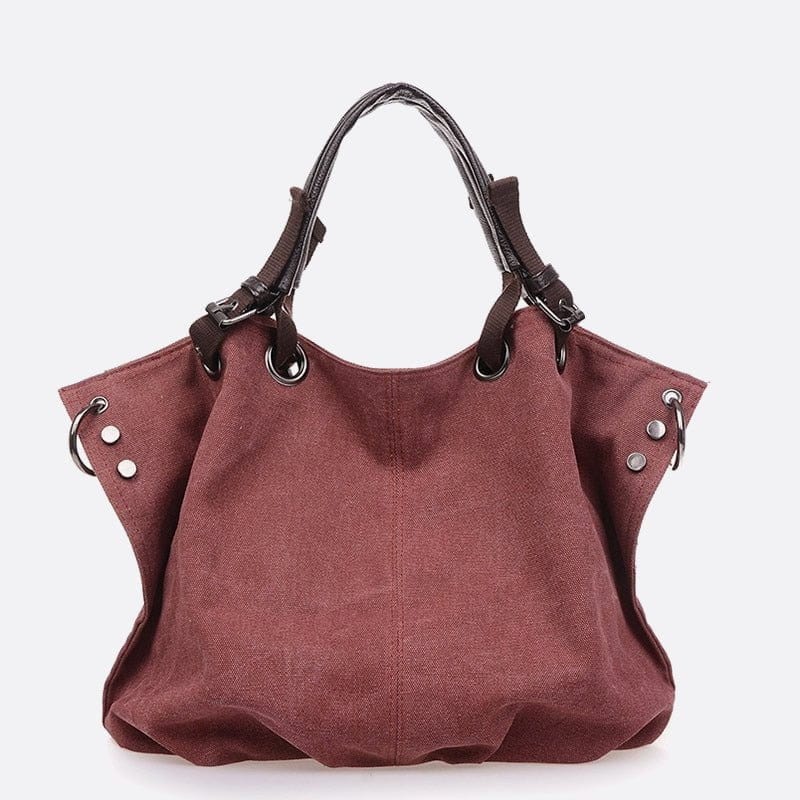 Sac Cabas XL en Toile | Nina Sac Rouge