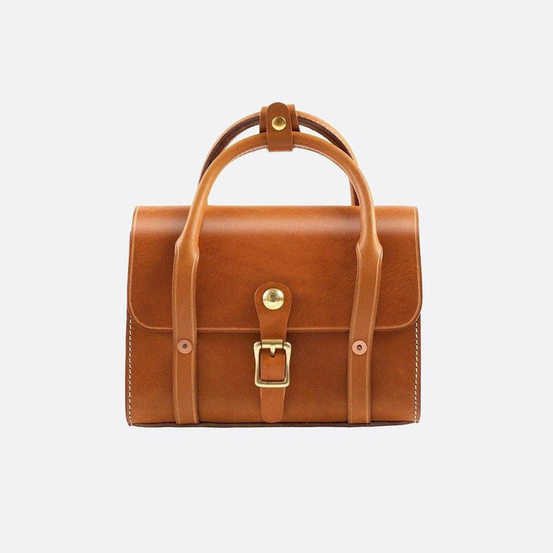 Sac Cartable Mini en Cuir | Nina Sac Camel