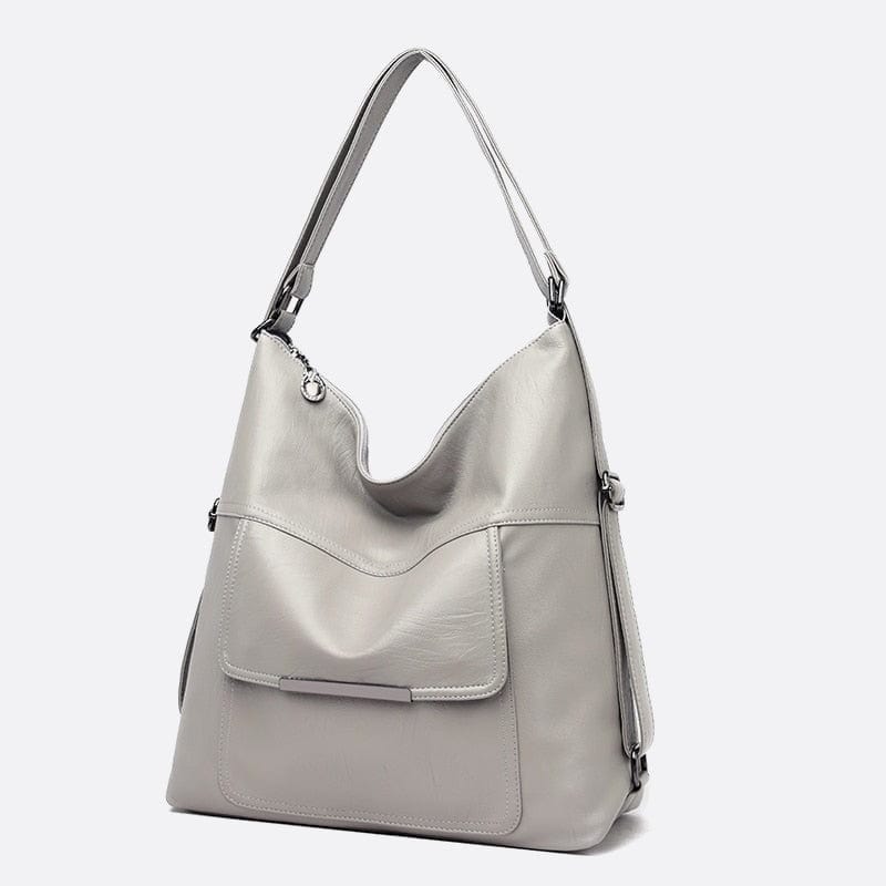 Sac Convertible Cuir : Épaule ➡️ Dos | Nina Sac Beige