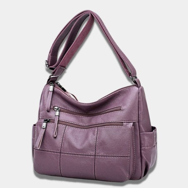 Sac cuir PU Bandoulière Femme | Sac Luna Mauve