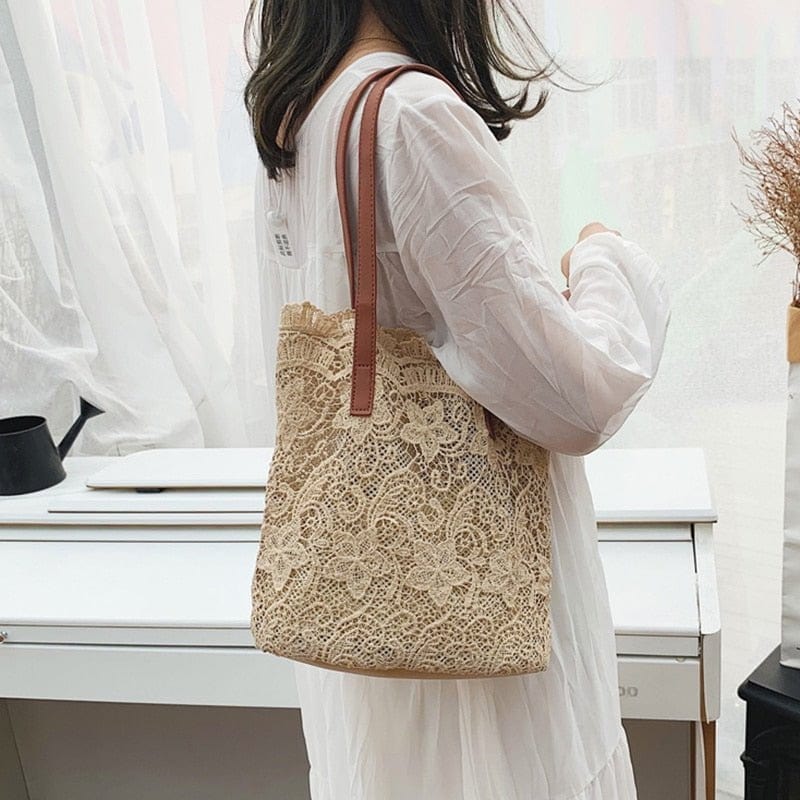 Sac d'Épaule Dentelle Chic | Nina Sac