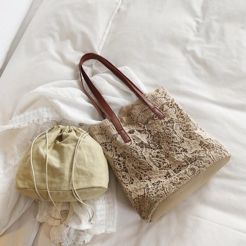 Sac d'Épaule Dentelle Chic | Nina Sac