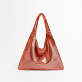 Sac d'Épaule Éclat Métallique | Nina Sac Orange