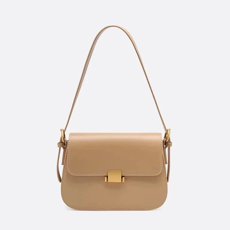 Sac d'Épaule en Cuir de Luxe | Nina Sac Beige