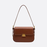 Sac d'Épaule en Cuir de Luxe | Nina Sac Marron