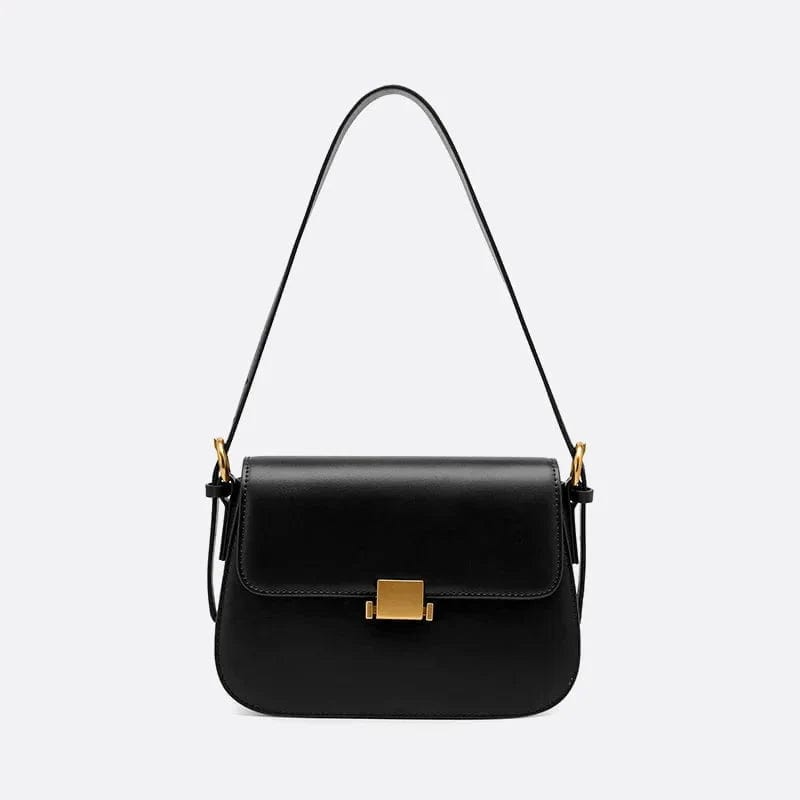 Sac d'Épaule en Cuir de Luxe | Nina Sac Noir