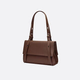 Sac d'Épaule en Cuir Rectangulaire | Nina Sac