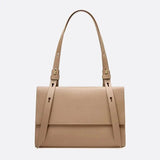 Sac d'Épaule en Cuir Rectangulaire | Nina Sac Beige