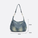 Sac d'Épaule en Denim Trendy | Nina Sac