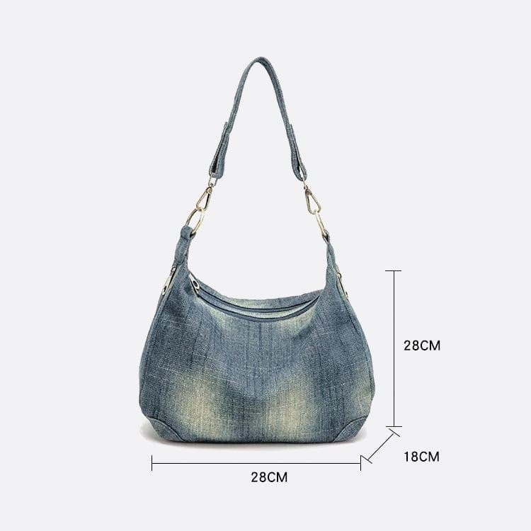 Sac d'Épaule en Denim Trendy | Nina Sac