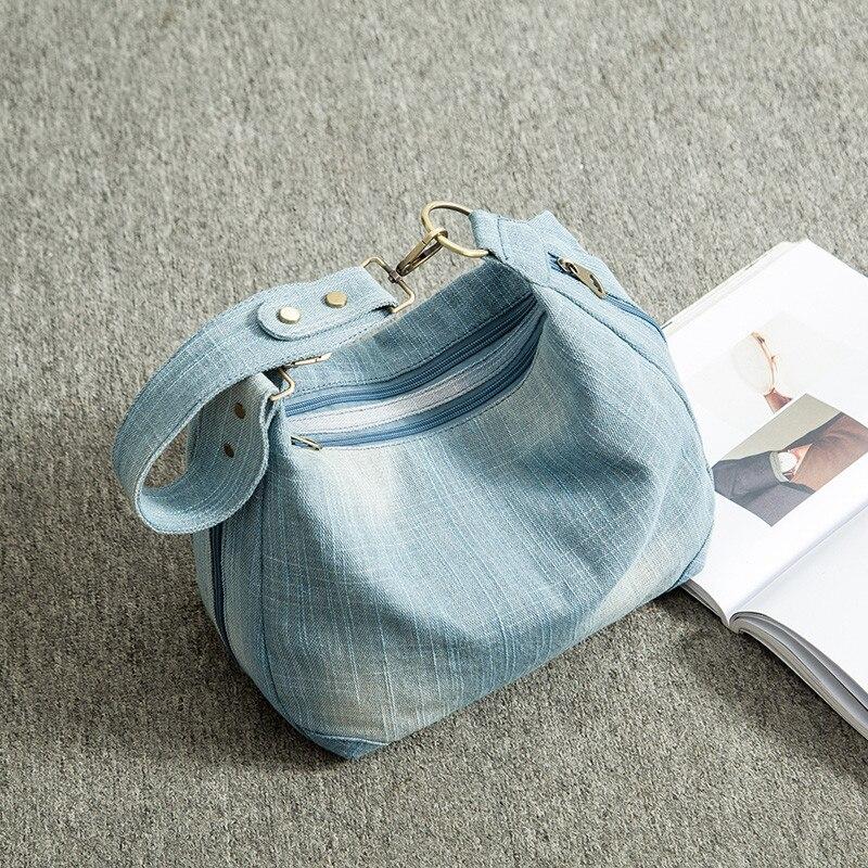 Sac d'Épaule en Denim Trendy | Nina Sac Bleu ciel