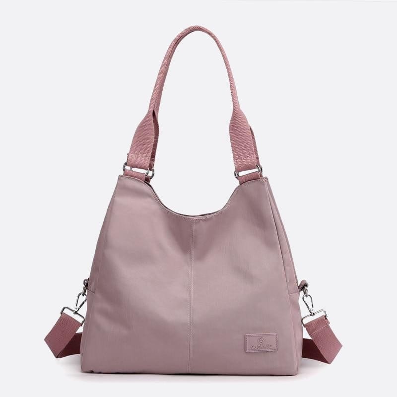 Sac d'Épaule en Nylon Tout-Terrain | Nina Sac Rose pâle