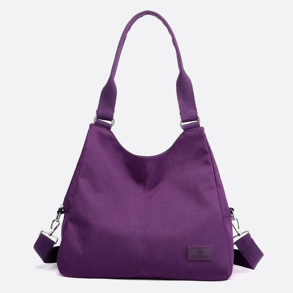 Sac d'Épaule en Nylon Tout-Terrain | Nina Sac Violet