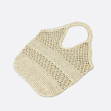 Sac d'Épaule en Paille Crochetée | Nina Sac