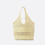 Sac d'Épaule en Paille Crochetée | Nina Sac Beige