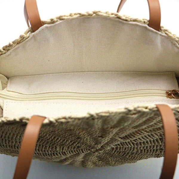 Sac d'Épaule Rond en Corde et Coquillage | Nina Sac