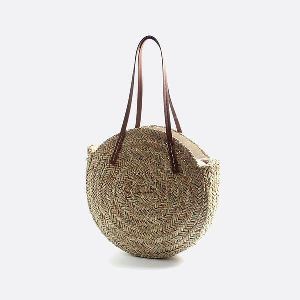 Sac d'Épaule Rond Osier Chic | Nina Sac