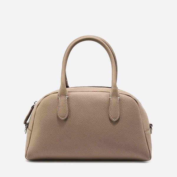 Sac de Bowling en Cuir | Nina Sac Beige