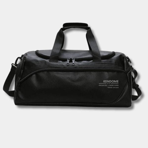 Sac de sport noir en cuir PU | Sac Milan