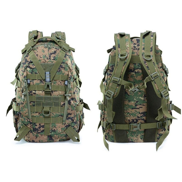 Sac de Voyage à Dos Camouflage Tactique - Idéal pour la Randonnée | Nina Sac Vert armé