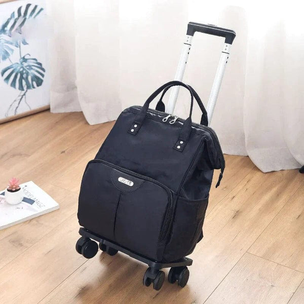 Sac de Voyage à Roulettes Oxford Facile à Transporter | Nina Sac Noir