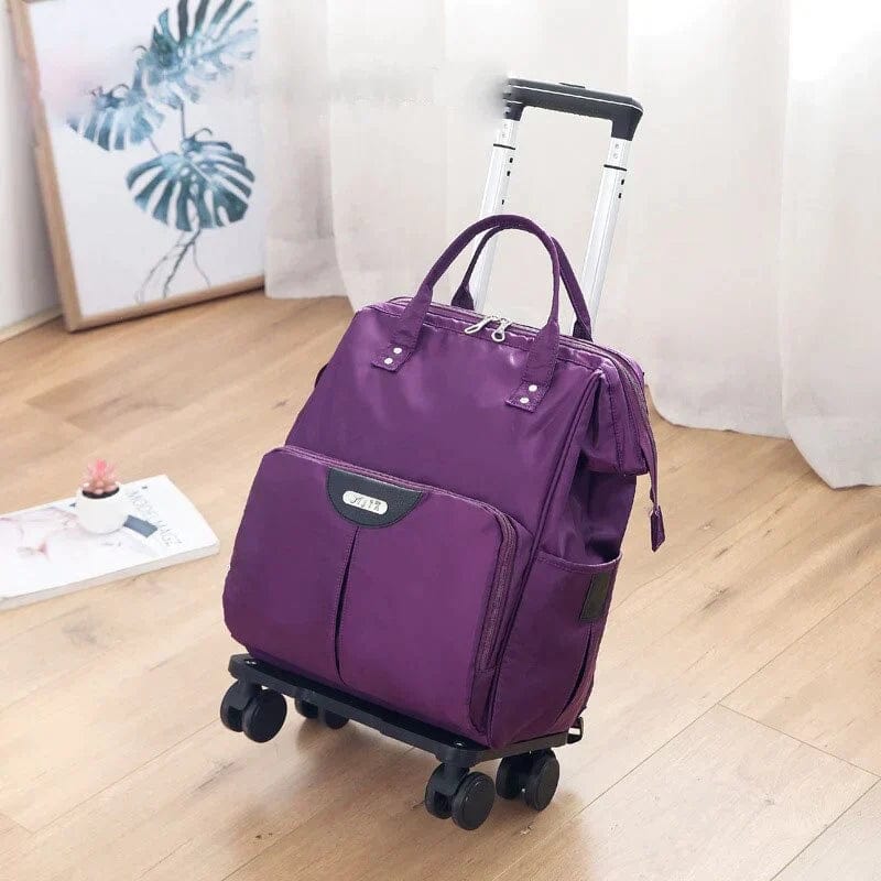 Sac de Voyage à Roulettes Oxford Facile à Transporter | Nina Sac Violet