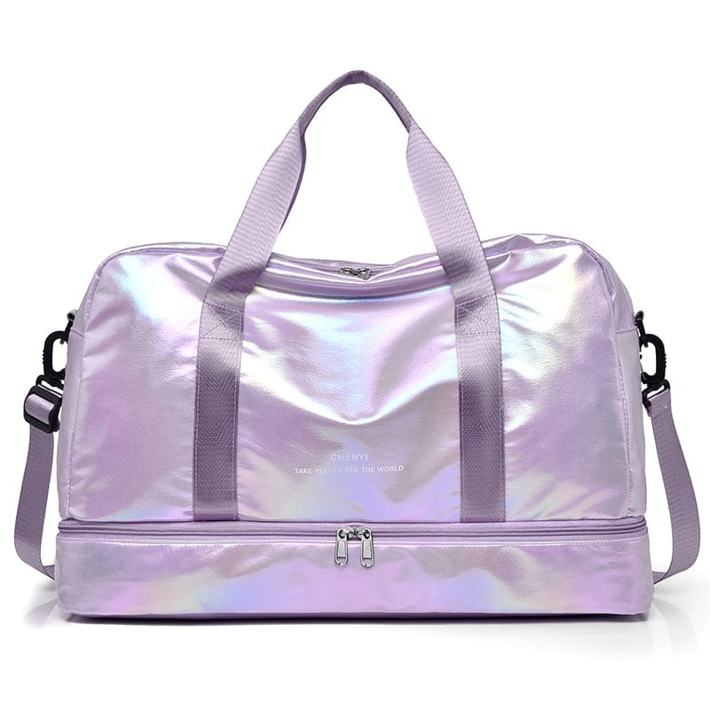 Sac de Voyage Brillant pour Femme | Nina Sac Mauve