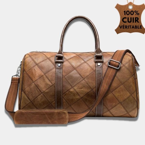 Sac de Voyage Cuir Femme | Sac Bali Brun clair