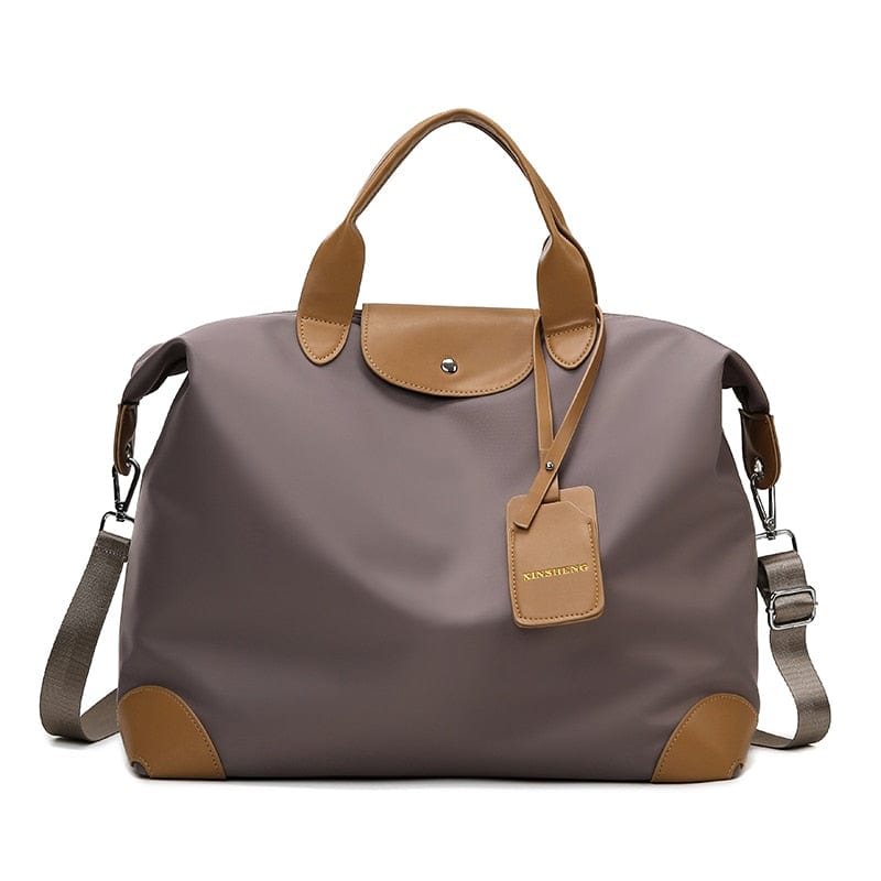 Sac de Voyage Femme à Poignet Tendance | Nina Sac Marron