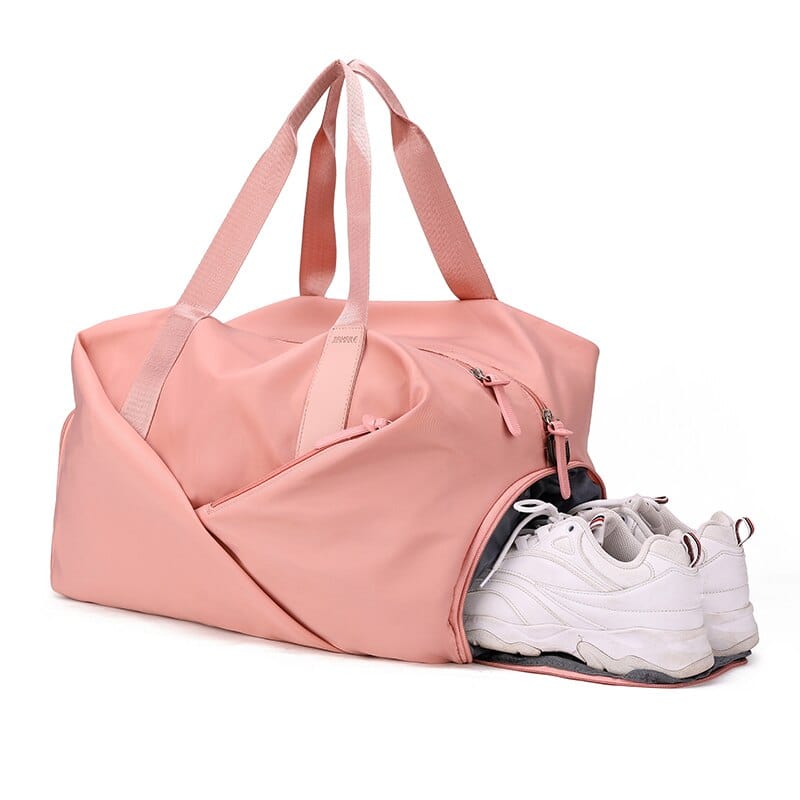 Sac de Voyage Femme avec Compartiments Chaussures | Nina Sac Rose