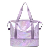 Sac de Voyage Femme Brillant Mini | Nina Sac Mauve