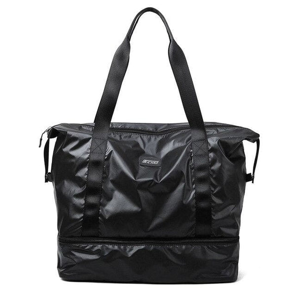 Sac de Voyage Femme Petite Taille en Nylon | Nina Sac Noir