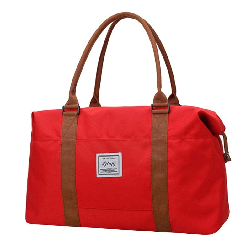 Sac de Voyage Femme Tendance en Toile Chic | Nina Sac Rouge