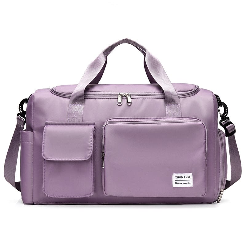 Sac de Voyage pour Femme Imperméable avec Multipoches | Nina Sac Mauve