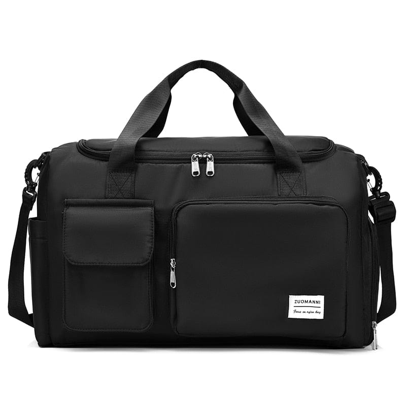 Sac de Voyage pour Femme Imperméable avec Multipoches | Nina Sac Noir