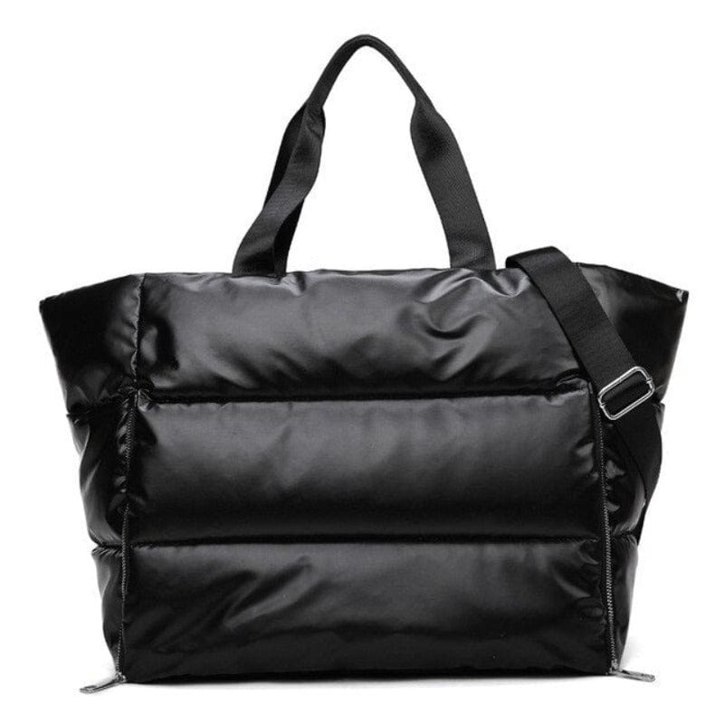 Sac de Voyage Tendance Rembourré en Nylon | Nina Sac Noir