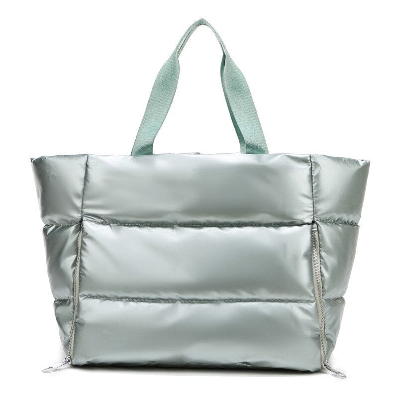Sac de Voyage Tendance Rembourré en Nylon | Nina Sac Vert
