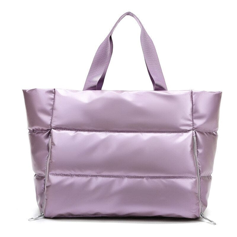 Sac de Voyage Tendance Rembourré en Nylon | Nina Sac Violet