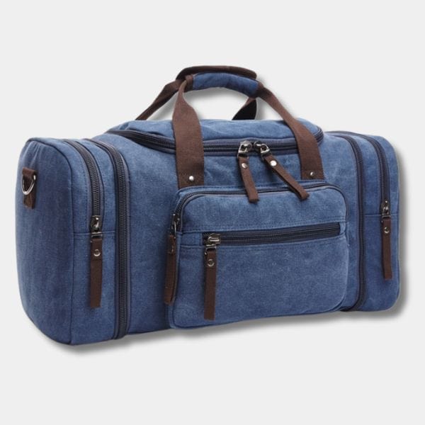 Sac de Voyage Weekend en Toile Bleu