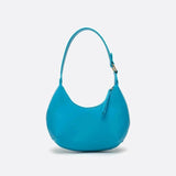 Sac Demi-Lune en Cuir de Luxe | Nina Sac Bleu ciel