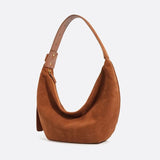 Sac demi-lune en daim - Urban chic | Nina Sac