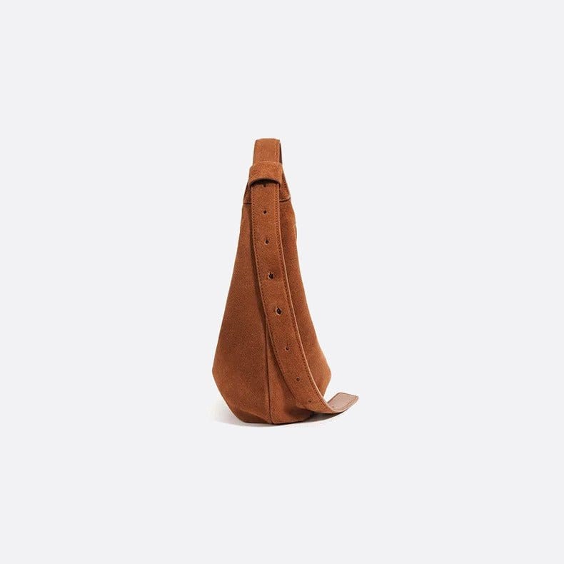 Sac demi-lune en daim - Urban chic | Nina Sac
