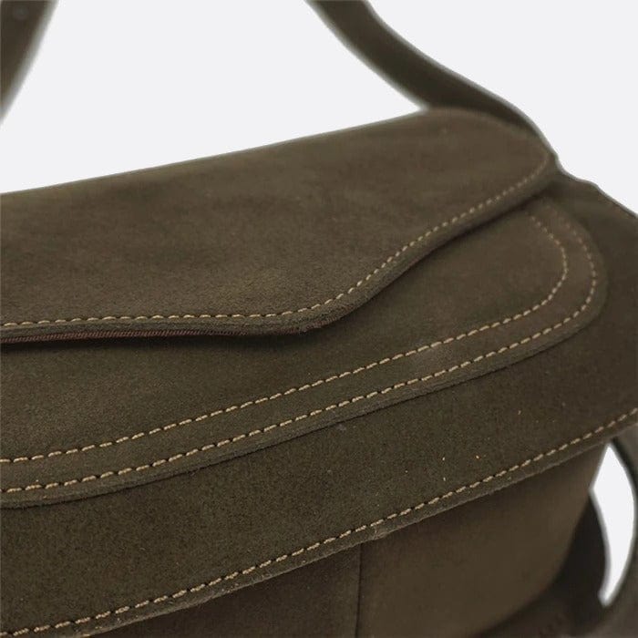 Sac en daim marron de luxe | Nina Sac