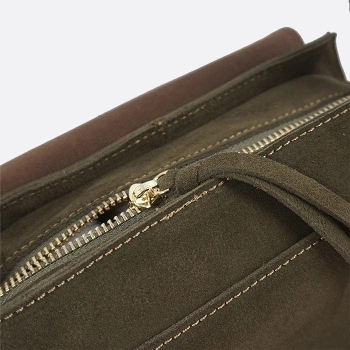 Sac en daim marron de luxe | Nina Sac