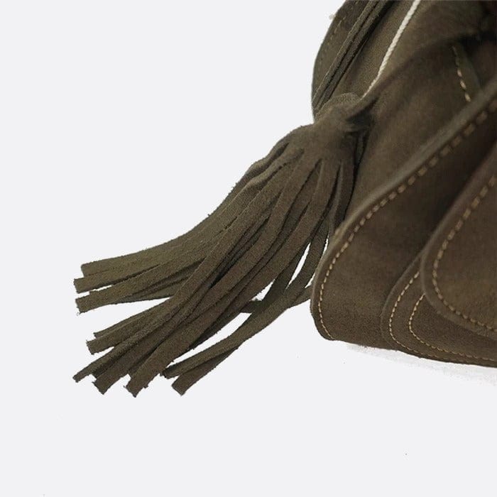 Sac en daim marron de luxe | Nina Sac