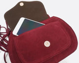 Sac en Daim Rouge Élégant | Nina Sac