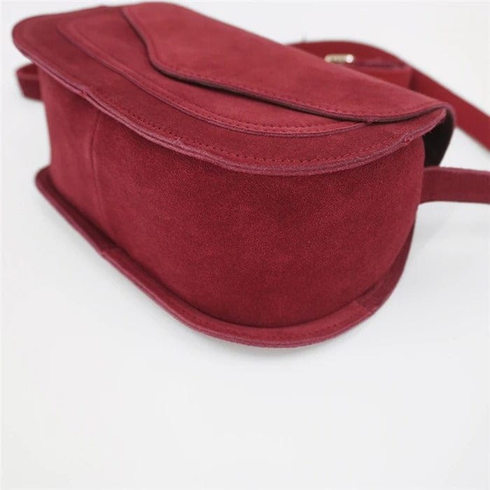 Sac en Daim Rouge Élégant | Nina Sac