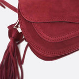 Sac en Daim Rouge Élégant | Nina Sac
