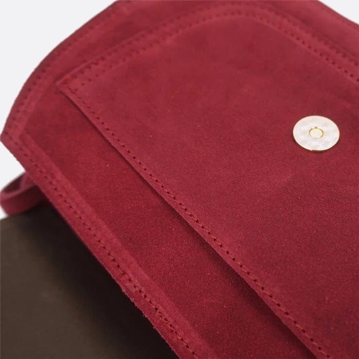 Sac en Daim Rouge Élégant | Nina Sac